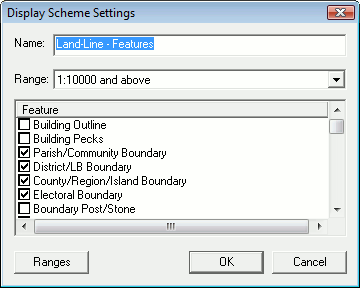 Display Scheme Settings Display Scheme Settings